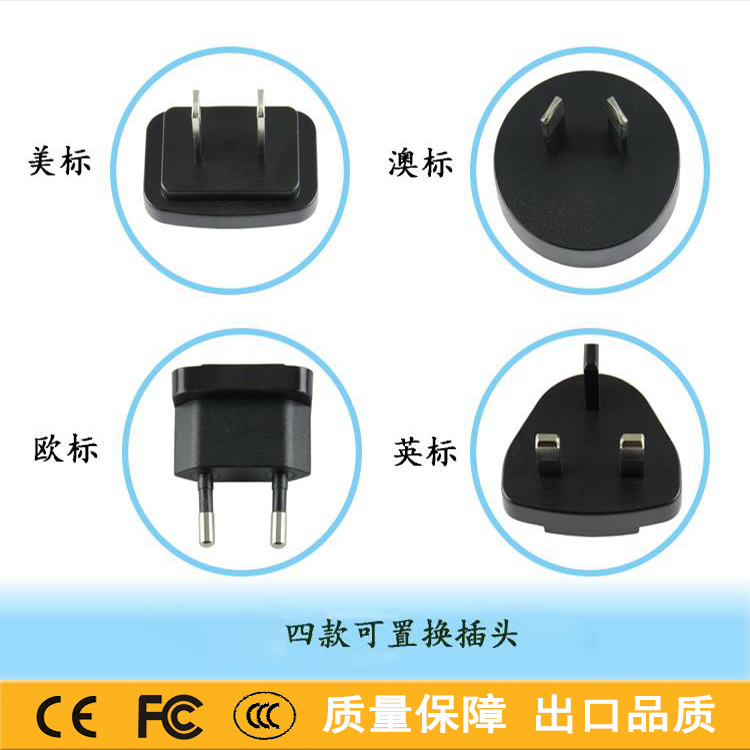 Plug-in-wall charger AC adapter American UEFA European Pediogauge Australian header plug