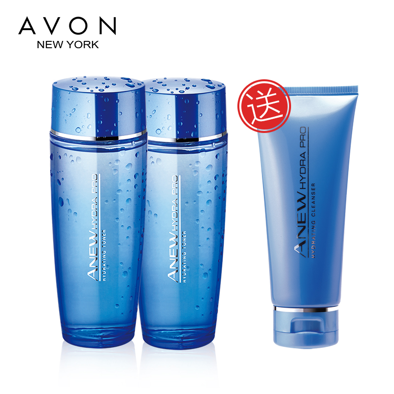 Avon/雅芳新活水动力柔肤水100ml双支送水动力洁面乳