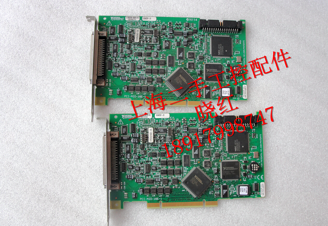 NI PCI-MIO-16E-1 data acquisition card NI acquisition card version 2004