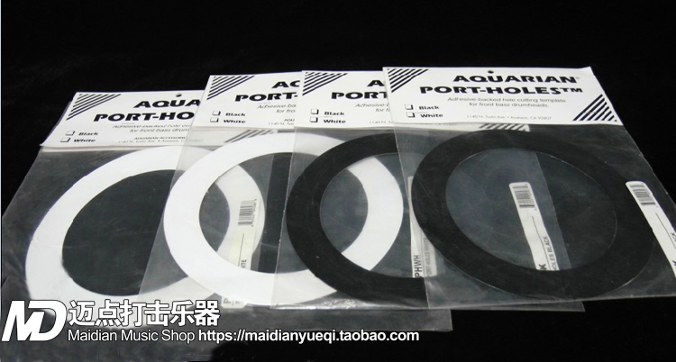 Maidot percussion instrument Akreen AQUARIAN thickened bottom drum leather open-hole protector white black-Taobao