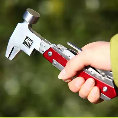 Stainless steel adjustable wrench car repair tool safety hammer multifunctional pointed pliers car window breaker