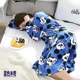 Thêm flannel phim hoạt hình flannel lớn cộng với phân bón để tăng lông cừu san hô dày dày đồ ngủ dài lỏng dịch vụ nhà chất béo mm đầm mặc ở nhà Đêm đầm