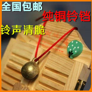 Pet dog bell copper bell tiger head bell pet bell big dog bell cat bell send red rope