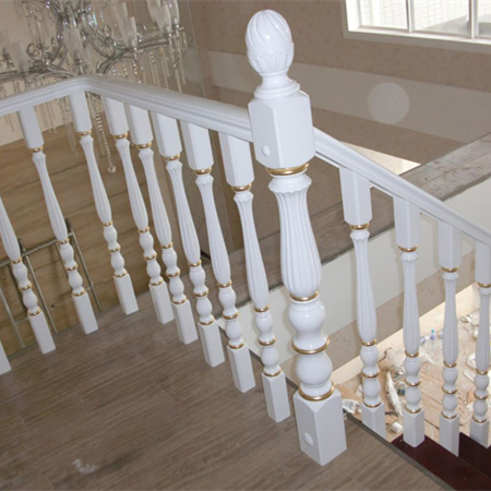 Stair railing Staircase Stairs Handrail Column Solid Wood Beech Window Villa with Paint Step Carved Special-shaped Custom Guardrail