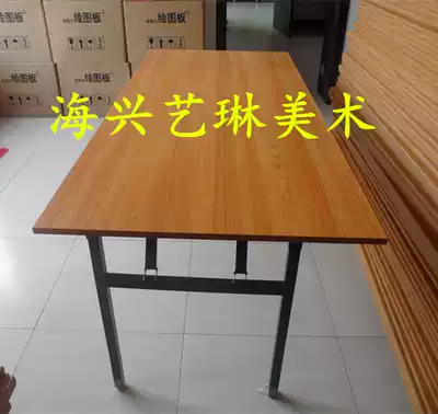 Adjustable sketch stool art Workbench 80*180cm leg 3*3 steel pipe wooden folding lifting still life table