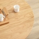 Đơn giản hiện đại Bắc Âu gỗ rắn tròn bàn cà phê bàn ​​cà phê gỗ sồi trắng Nhật Bản căn hộ nhỏ phòng khách đồ nội thất cao 40 - Bàn trà bàn trà gỗ Bàn trà