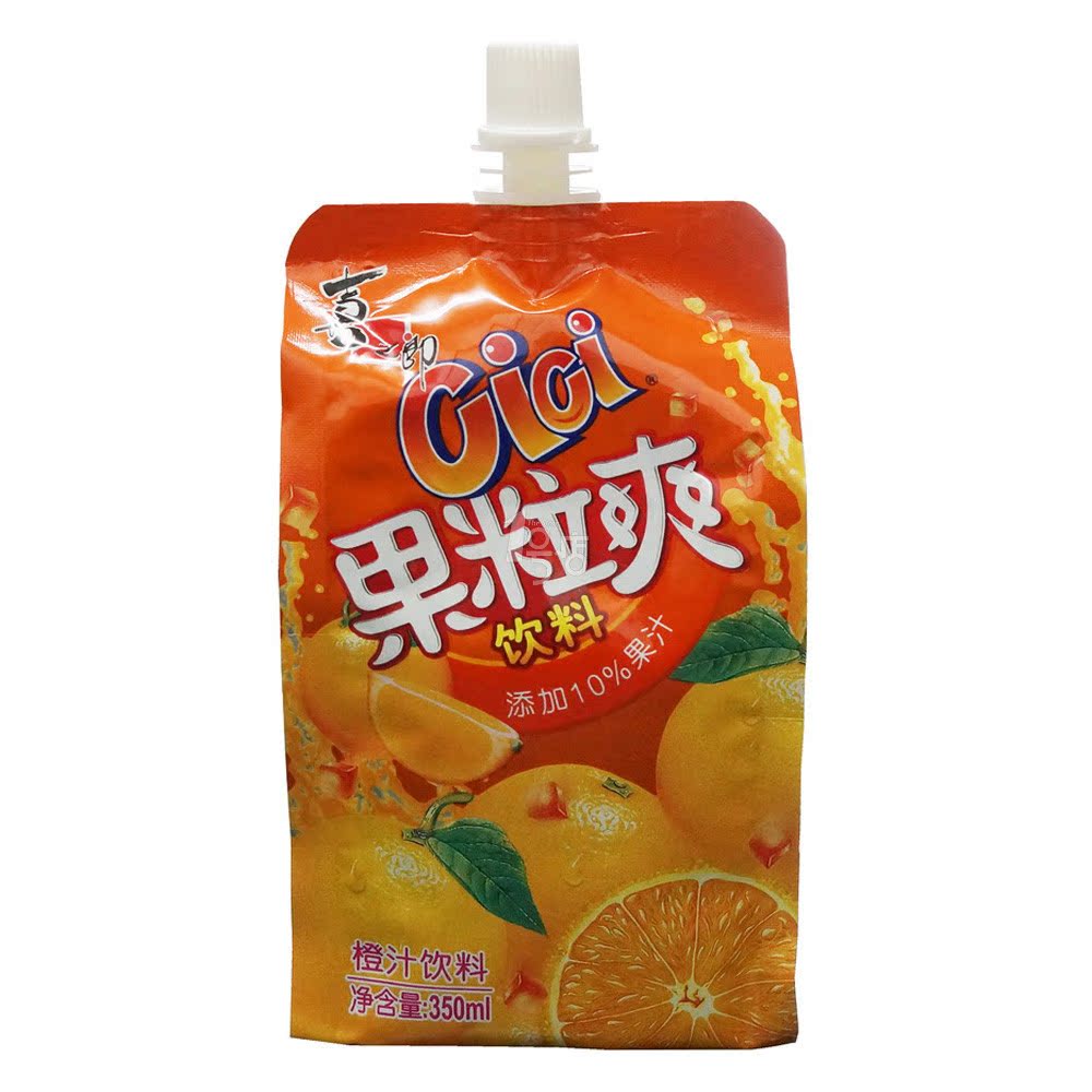 喜之郎 果粒爽（香橙）350ml/袋