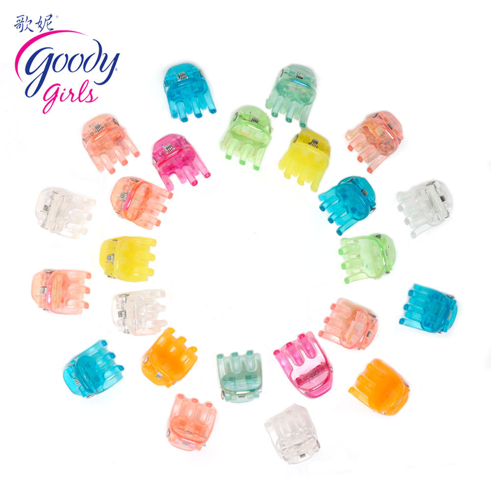 美国歌妮goody儿童发饰 BB发爪 迷你小爪夹 小发爪 糖果色24个装