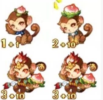 QQ game baby monkey year baby Zodiac baby 1 1 2 10 3 10 monkey baby 900-3600 days