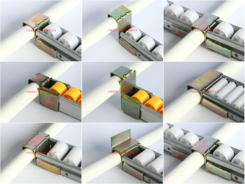 Slide aluminum alloy fluent strip joint fittings Fluent strip hook Fluent strip connector