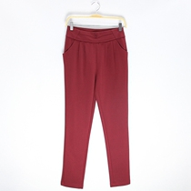 Haren pants womens loose spring and autumn high waist slim casual long pants elastic waist mother pants middle-aged and elderly womens pants