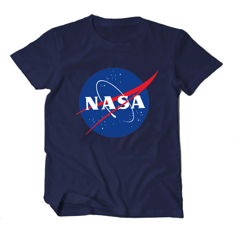 Nasa Short-Sleeved T-Shirt, Aviation Wandering Earth, Pure Cotton, Loose, Large Size, Unisex