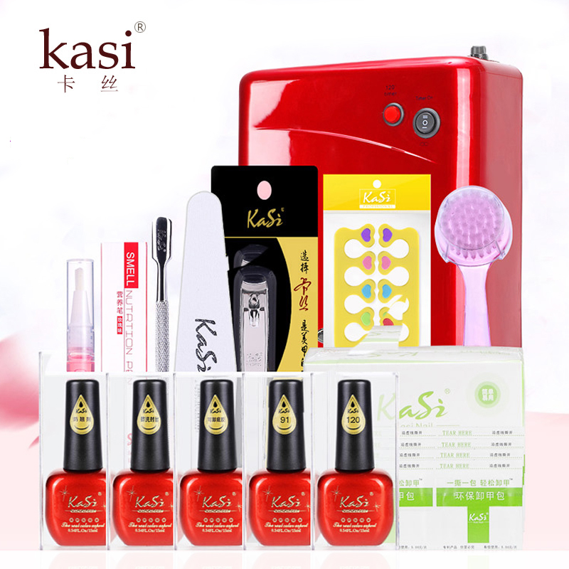 KaSi初学者全套美甲工具套装芭比QQ光疗指甲油胶机器烤灯修甲卸甲