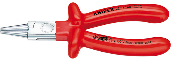 Imported German Kenny Parker KNIPEX 1000V insulated round nose pliers 22 07 160