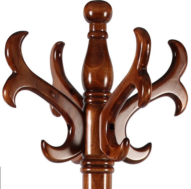 Solid wood cloakroom European-style home hotel guest bedroom Living room Living room Floor Creative Marble Chassis Hang Hanger