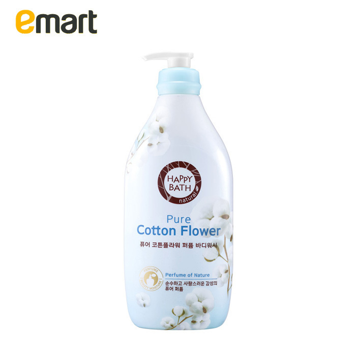 EMART易买得 韩国爱茉莉HappyBath棉花味保湿沐浴露900g 温和清洁