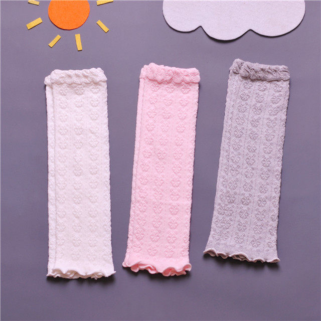 Spring and autumn infant kneecap with two loose stomp and fat baby pure cotton socks with crawling protective legs Long barrel socks Children kneecap socks