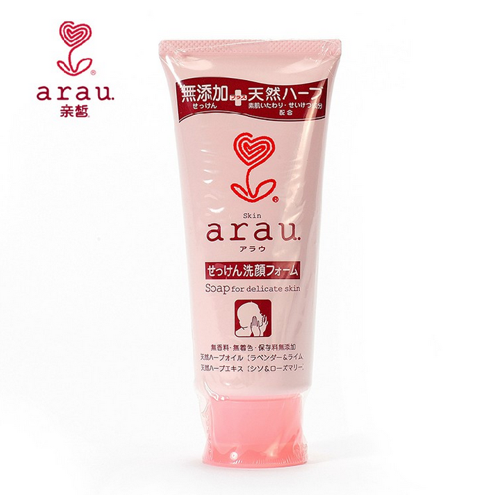 日本arau亲皙洁面乳温和洗面奶补水保湿洁面孕妇可用天然控油保湿