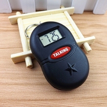 Old man timekeeping watch Blind voice alarm clock with keychain Multifunctional portable Chinese timekeeping large volume buckle watch