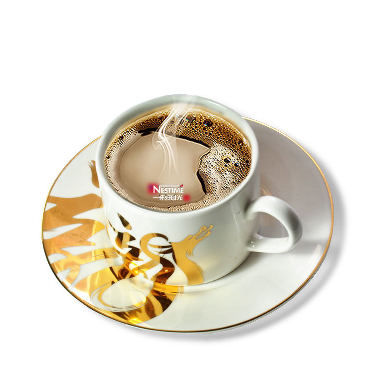 Nestle Coffee Cup Year of the Dragon Cup Dragon Character Cup Golden Dragon Character Zodiac Cup White Coffee Cup Coffee Saucer