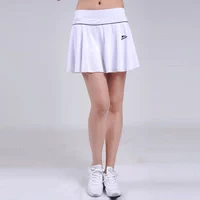 Váy ngắn, màu trắng tinh khiết, thoáng khí, váy bán thể thao, váy tennis, váy, váy, nhảy vuông, lót, cổ vũ, trang phục quần thun thể thao nữ dài