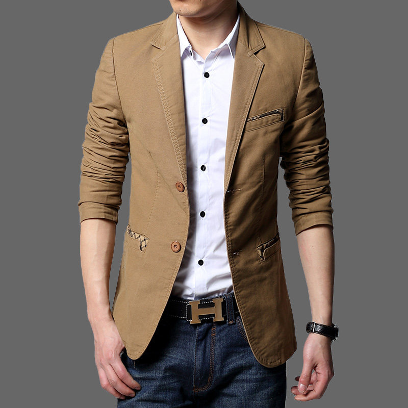 Fall men's small suit men's suit South Korean version of the men's style single West pence Pure Cotton Casual Suit Tide Jacket