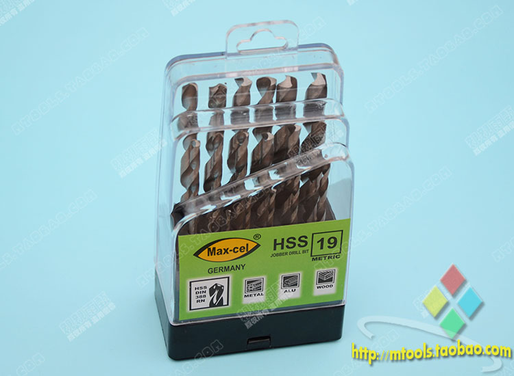 Exit Germany max-cel box Twist Drill Bit 13 Support 19 Mount 1-10mm HSS High Speed Net