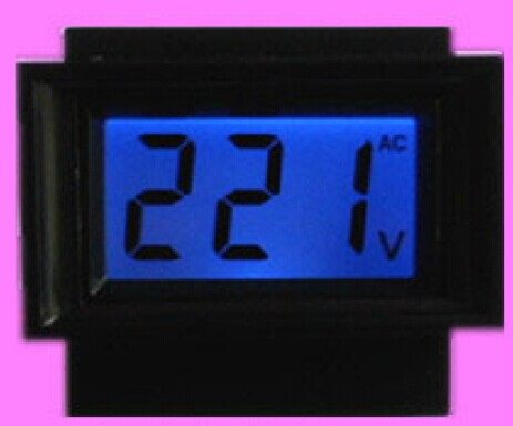 Digital voltmeter for soldering brush (with table frame)
