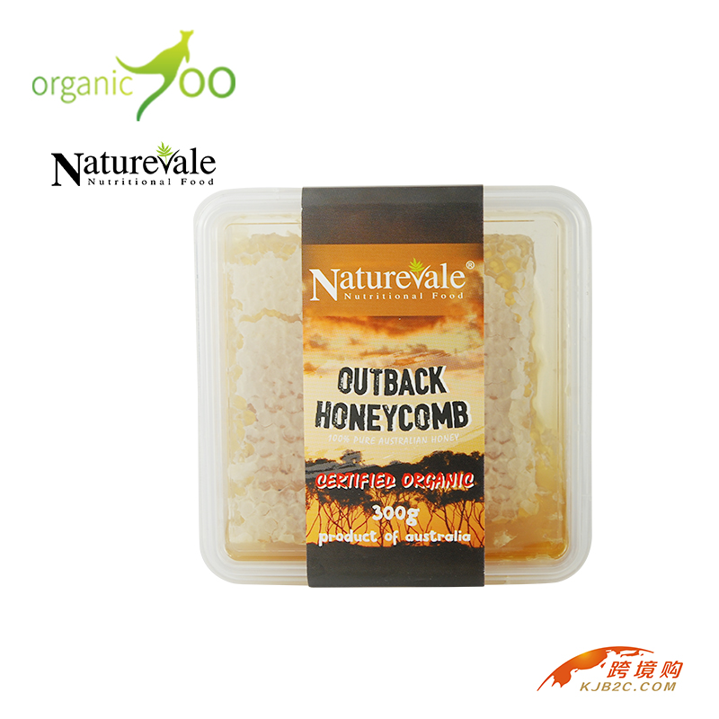 NatureVale澳大利亚进口天然有机蜂巢蜂蜜 1罐 百花赤桉蜜