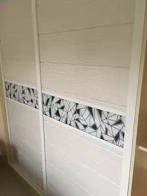 Mobile door wardrobe custom glass sliding door wardrobe sliding door shutter door shutter door assembled for delivery