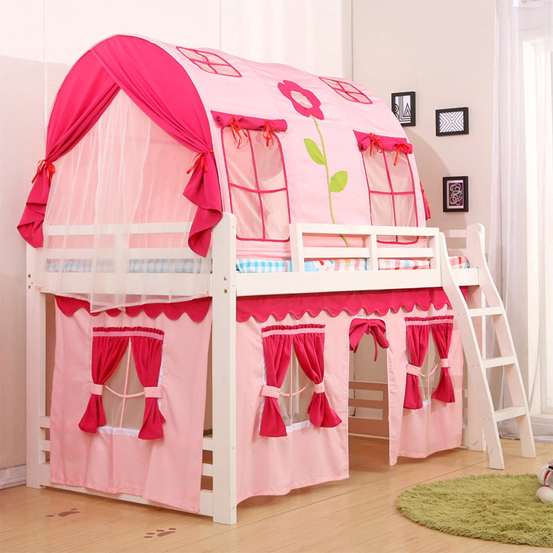 Children's bed tent Up and down tent Summer anti-mosquito net tent Supporting bed curtain sleeping tent Sleeping game house