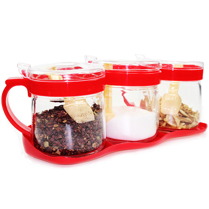 【天猫超市】克芮思托NC-8927调味罐3件套装 调味罐套装 360ml