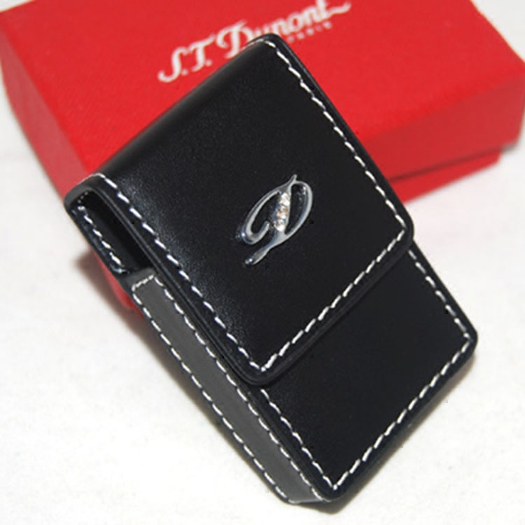 Dupeng Langsheng Lighter Accessories Special First Layer Cowhide Leather Leather Cover Fire Machine Cover with Belt Magnetic Buckle