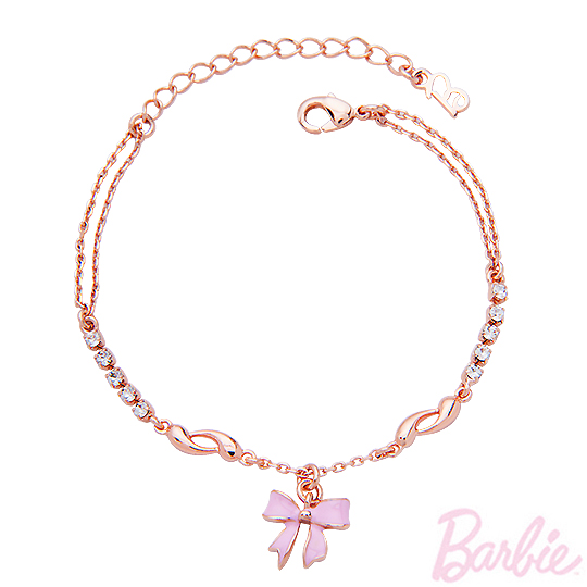 【Barbie芭比】彩绘蝴蝶结排钻手炼 PayEasy官网直邮