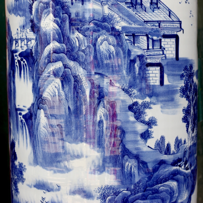 Jingdezhen porcelain ceramic hand - made splendid sunvo large vases, modern flower arrangement home sitting room hotel furnishing articles