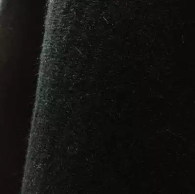 Pure black autumn and winter wool knitted fabric clothing fabric autumn and winter coat cloth new special feedback 55 meters