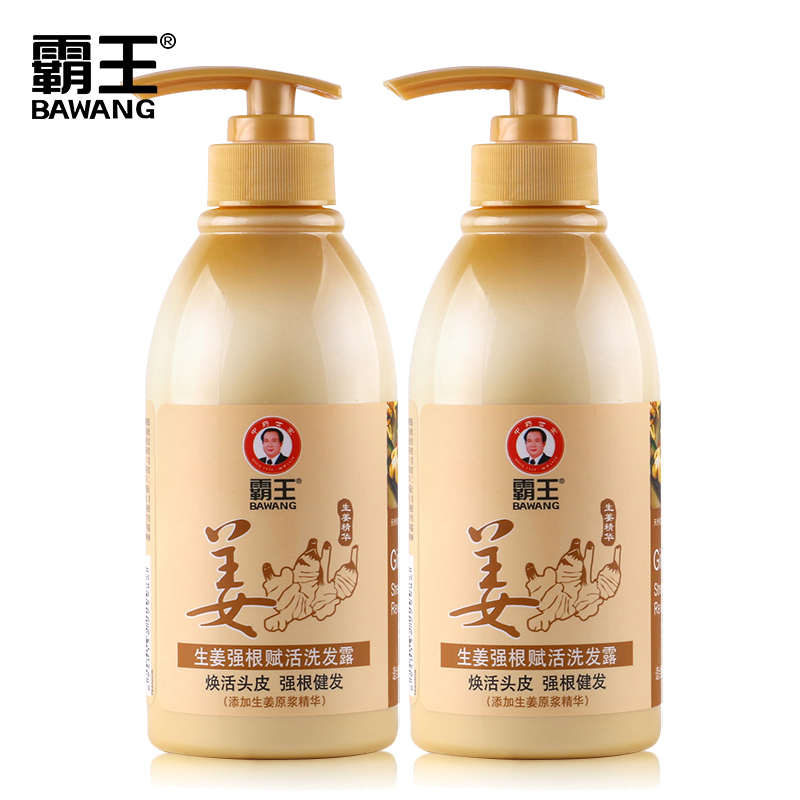 霸王洗发水生姜强根赋活洗发露X2瓶 控油清爽固发健发男女洗头膏