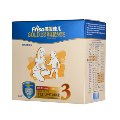 Friso 美素佳儿 金装幼儿配方奶粉（3段1-3岁）1200g优惠装