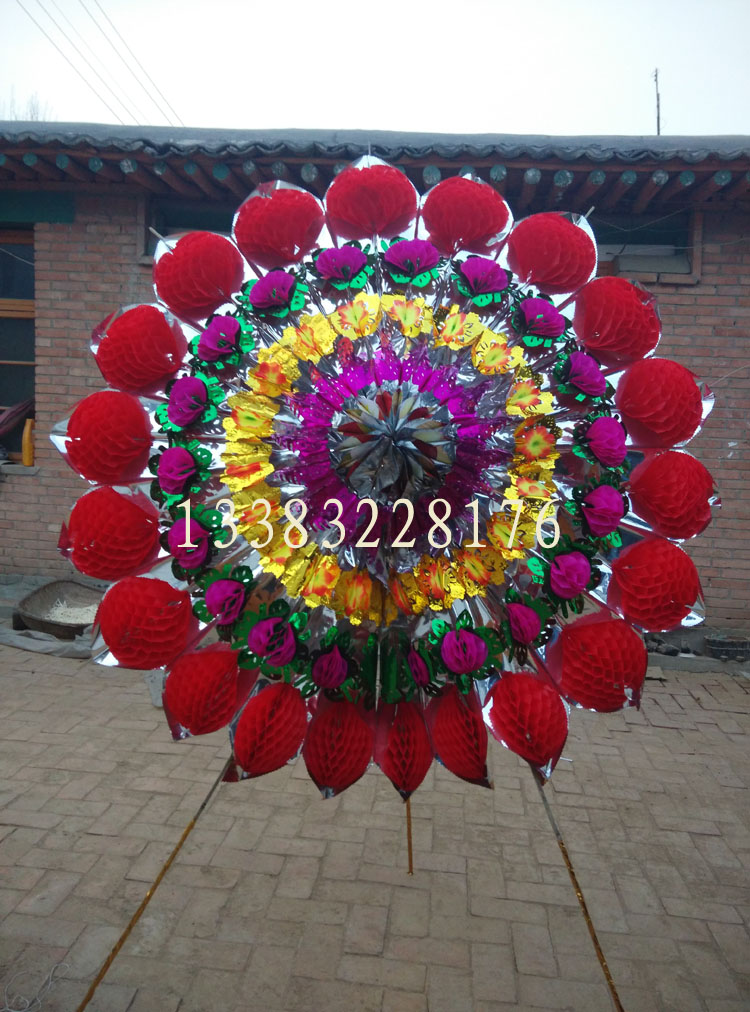 Funeral sacrificial white matter burial event memorial service with wreath l1 8 bright ring bamboo shelving umbrella type handbag flower ring wholesale