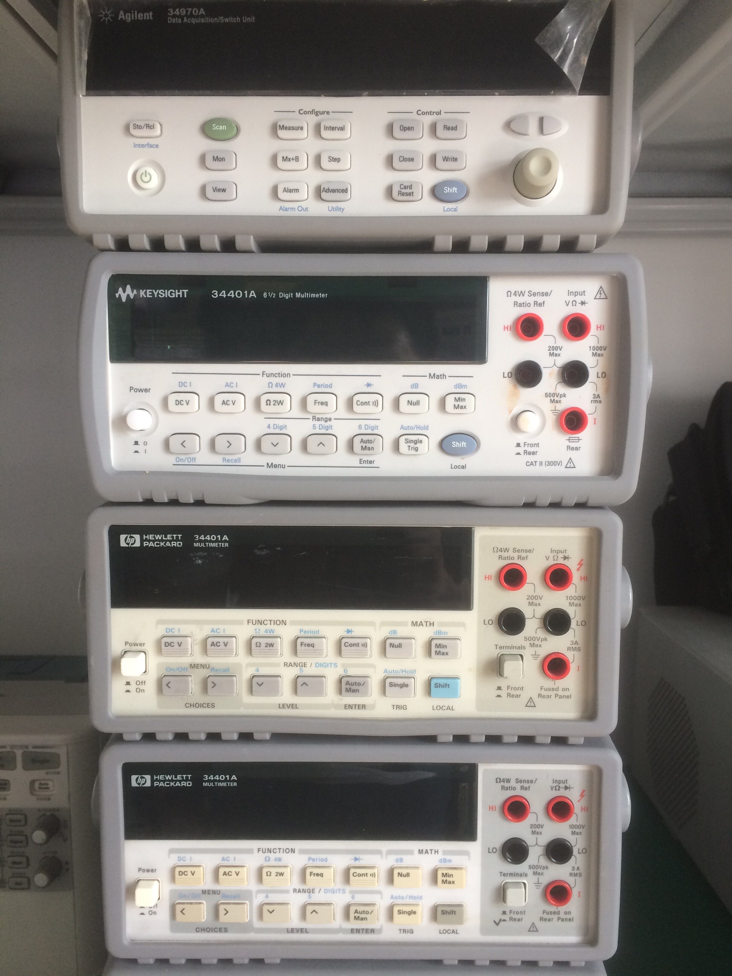 Rent for 3458A 3458A 34401A 34450A 34450A 34411A 34411A 34465A 34465A meter