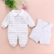 Áo vest 3-6-12 tháng cho bé hai mảnh ấm dày Xiêm romper bé phù hợp với bé mùa thu quần áo vest áo liền quần cho bé an toàn Áo liền quần