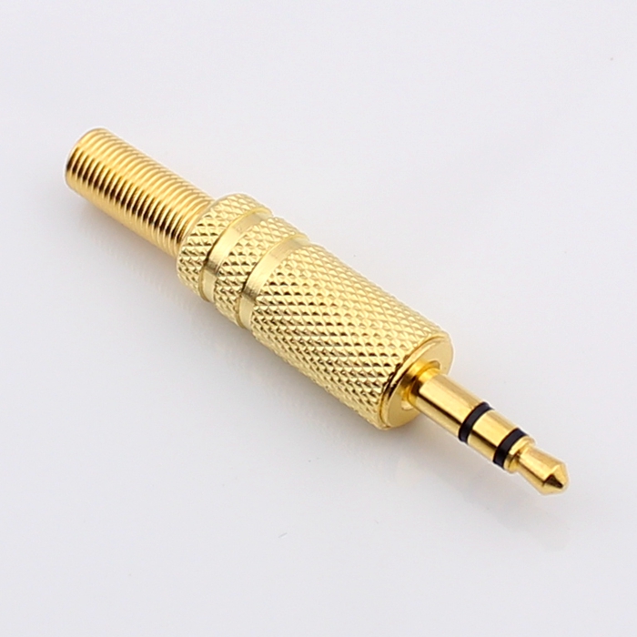 Gold plated 3 5mm wiring head 3 5mm plug headphone plug 35 plug 6 mm plug 53 promotion