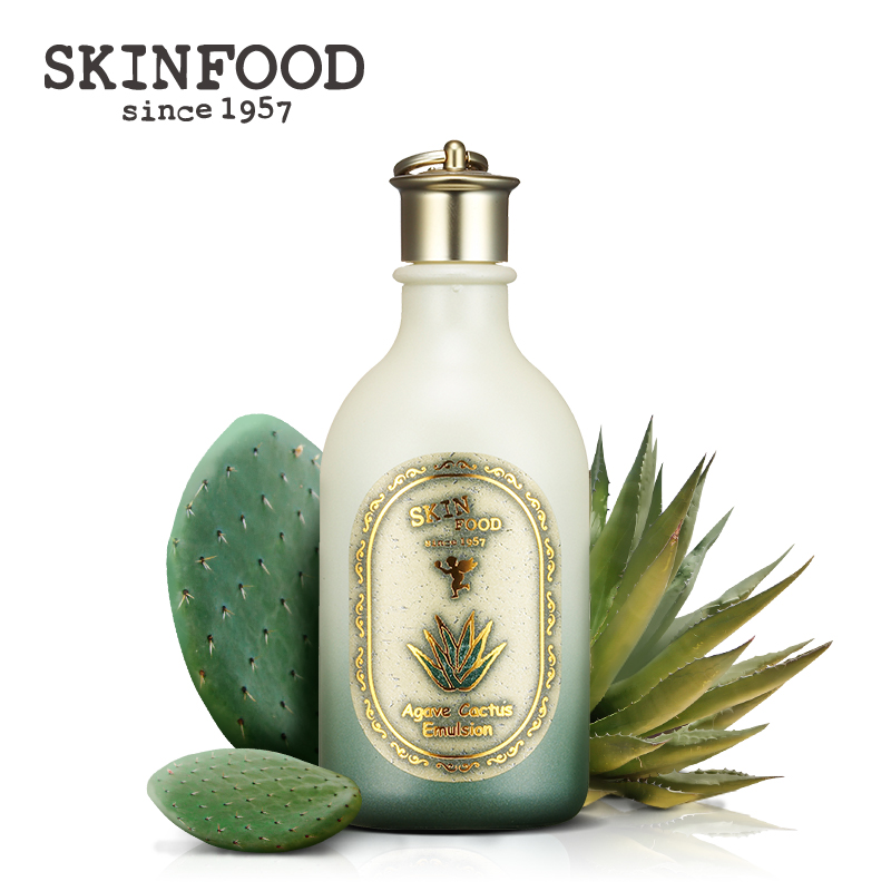 skinfood思亲肤 龙舌兰仙人掌保湿乳液 补水嫩肤亮白 韩国化妆品