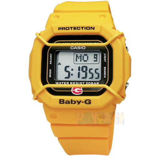 Casio/卡西欧台湾官网直邮进口BABY-G 20周年纪念表款 强悍潮流女