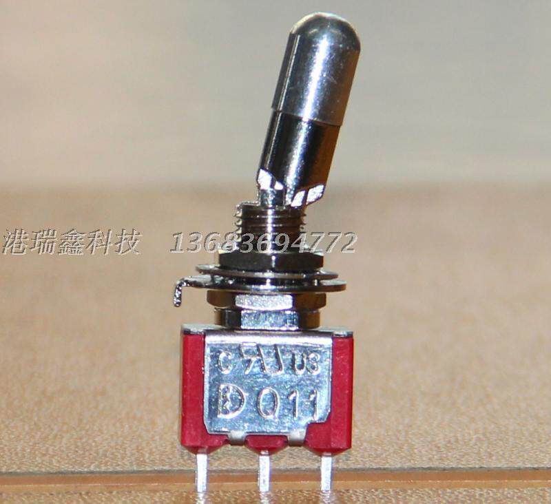 T8013-LK with lock single path three feet two-gear anti-touch lock neck M6 35 small button sub-switch Deliway Q11