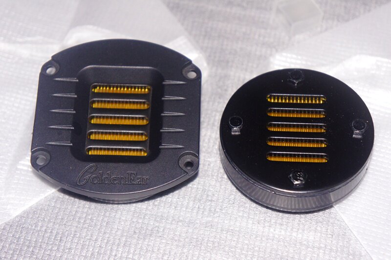 American Gold Ear HVFR High Velocity Folding Treble Horn Unit Speaker Belt Pneumatic Town Store Treasure