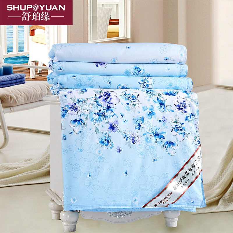 Premium 100%Mulberry silk t quilt Air-conditioned quilt Pure cotton Summer cool quilt Summer quilt Thin children's quilt Single double
