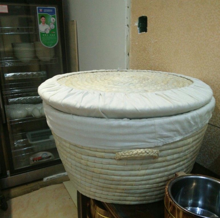 Cover with wheat pastry basket Insulated Food Kitchen Containing basket Environmentally Friendly Rice neutrino Number diameter 39 height 23-Taobao