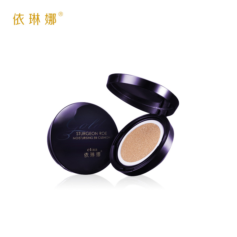 依琳娜鱼籽精华气垫BB霜15g*2送粉芯 伊琳娜控油遮瑕透白专柜正品