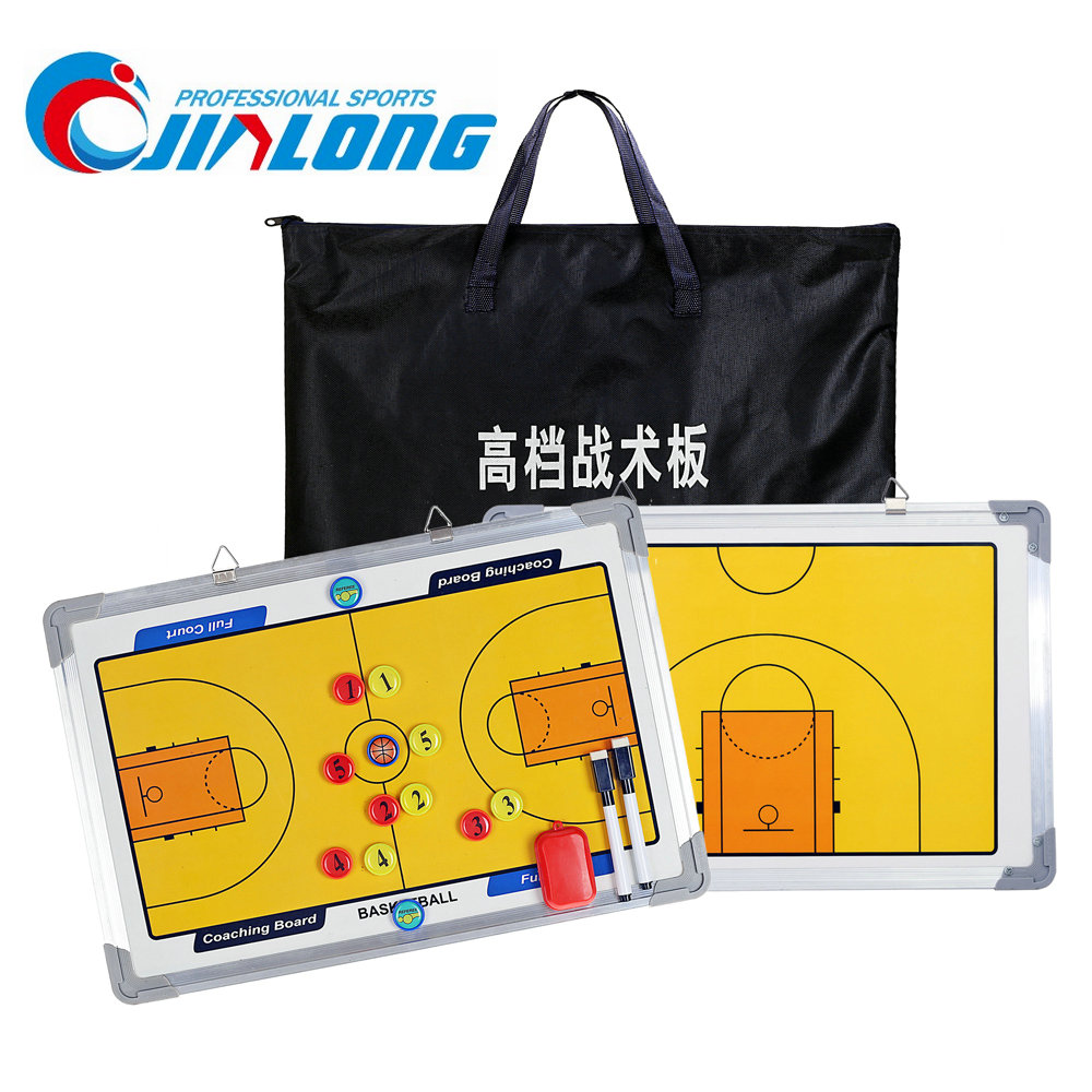 Large aluminum alloy magnetic double-sided basketball tactical board basketball game coach command disc bag